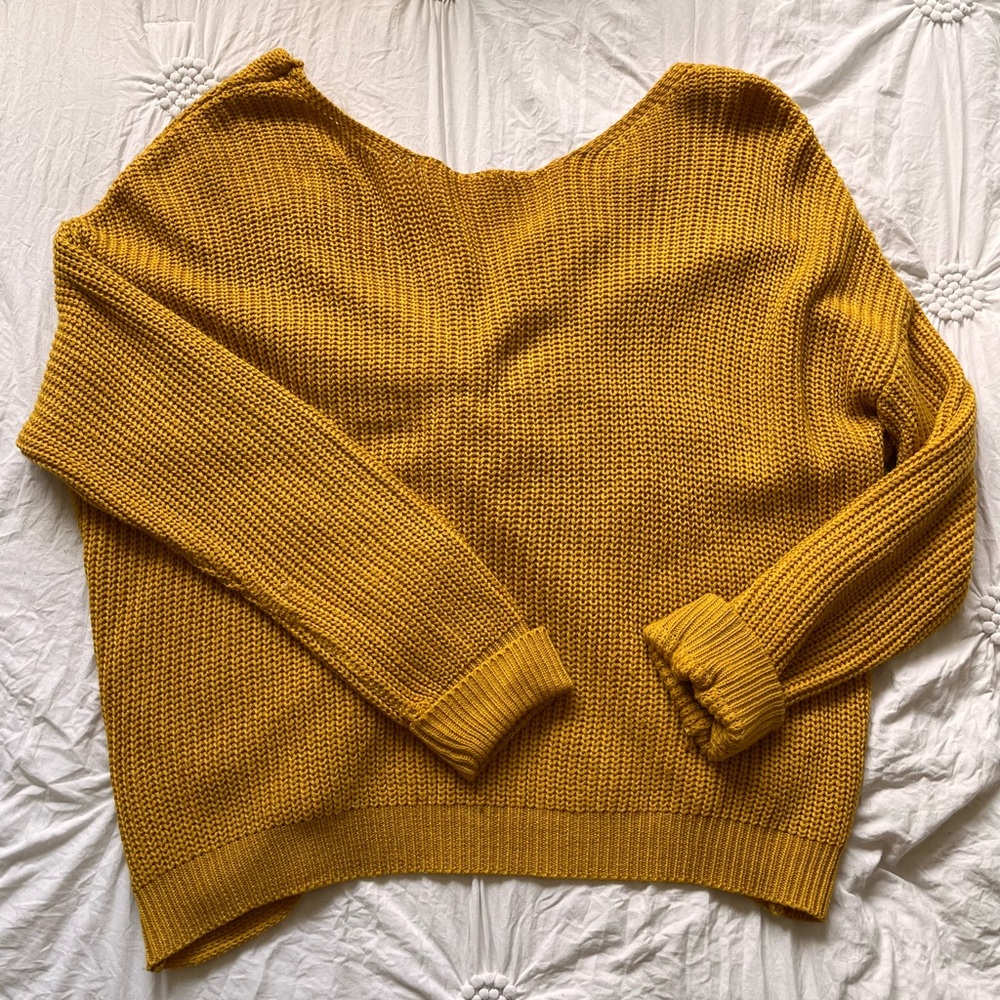 Giani Bin Open Back Sweater